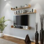 Ραφιέρα Kempten δρυς μελαμίνη 120x20εκ ed15100