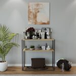 Κονσόλα Nurn δρυς μαύρο μελαμίνη 90x33 5x90εκ ed15101 - Image 5