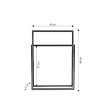 Ραφιέρα μπάνιου Emden μαύρο μέταλλο 21x21x89εκ ed15104 - Image 2