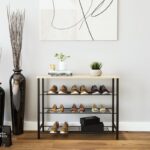 Ραφιέρα παπουτσιών Herne μαύρο δρυς μελαμίνη 90x30x70εκ ed15105 - Image 5