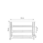 Ραφιέρα παπουτσιών Herne μαύρο δρυς μελαμίνη 90x30x70εκ ed15105 - Image 2