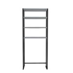 Ραφιέρα μπάνιου Sal μαύρο άσπρο μελαμίνη 54x17 5x150εκ ed15106 - Image 4