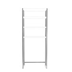 Ραφιέρα μπάνιου Sal μαύρο άσπρο μελαμίνη 54x17 5x150εκ ed15106 - Image 3