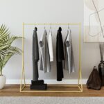 Ντουλάπα Kreis χρυσό μέταλλο 150x34x160εκ ed15114 - Image 5