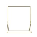 Ντουλάπα Kreis χρυσό μέταλλο 150x34x160εκ ed15114 - Image 3