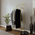 Ντουλάπα Kolen χρυσό καρυδί μελαμίνη 80x35x170εκ ed15115