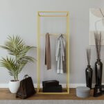 Ντουλάπα Land χρυσό μέταλλο 80x40x160εκ ed15116 - Image 5