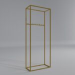 Ντουλάπα Land χρυσό μέταλλο 80x40x160εκ ed15116 - Image 4