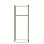 Ντουλάπα Land χρυσό μέταλλο 80x40x160εκ ed15116 - Image 3
