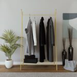 Ντουλάπα Monster χρυσό μέταλλο 120x35x150εκ ed15117 - Image 5