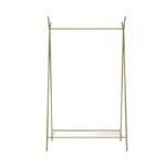 Ντουλάπα Monster χρυσό μέταλλο 120x35x150εκ ed15117 - Image 3