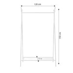 Ντουλάπα Monster χρυσό μέταλλο 120x35x150εκ ed15117 - Image 2