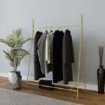 Ντουλάπα Rem χρυσό μέταλλο 100x35x140εκ ed15118