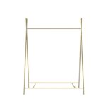 Ντουλάπα Rem χρυσό μέταλλο 100x35x140εκ ed15118 - Image 3