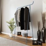 Ντουλάπα Kaiser μπλε καρυδί μέταλλο μελαμίνη 90x30x170εκ ed15120