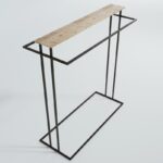 Ντουλάπα Ascha δρυς μαύρο μελαμίνη μεταλλικά πόδια 170x40x170εκ ed15122 - Image 5