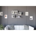 Ράφι τοίχου Babi άσπρη μελαμίνη 24x15x44cm ed1514