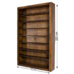 Βιβλιοθήκη Paina καφέ πεύκο 170x30x220εκ ed1521 - Image 2