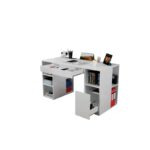 Γραφείο Diamante λευκό 145 3x59 6x74 4cm ed152 - Image 5