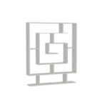 Βιβλιοθήκη Sarma άσπρο μελαμίνη 124 8x22x149 4εκ ed1545 - Image 5