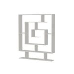 Βιβλιοθήκη Sarma άσπρο μελαμίνη 124 8x22x149 4εκ ed1545 - Image 4