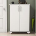 Έπιπλο εισόδου παπουτσοθήκη Asta άσπρο χρώμα μελαμίνη 72x32 5x100cm ed1550 - Image 5