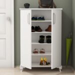 Έπιπλο εισόδου παπουτσοθήκη Asta άσπρο χρώμα μελαμίνη 72x32 5x100cm ed1550 - Image 4