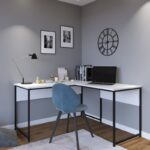 Γραφείο Doppio 160x60x72cm μέταλλο μελαμίνη ed1572 - Image 5