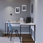 Γραφείο Doppio 160x60x72cm μέταλλο μελαμίνη ed1572 - Image 4