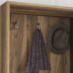 Έπιπλο εισόδου Marvin καρυδί σκούρο πράσινο μελαμίνη 120x35x192εκ ed1573 - Image 5