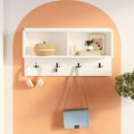 Έπιπλο εισόδου Bonni άσπρο μελαμίνη 92x18 8x51εκ ed15846