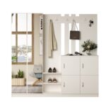 Έπιπλο εισόδου Kali άσπρο μελαμίνη 187 2x37 5x180εκ ed15875 - Image 5