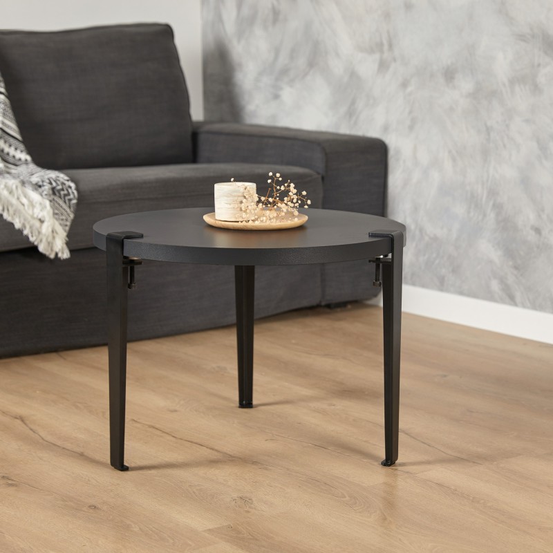 15878_0-800x800 Τραπεζάκι σαλονιού Frati ανθρακί μαύρο 60x45cm ed15878 - Image 1