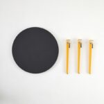 Τραπεζάκι σαλονιού Frati ανθρακί κίτρινο 60x45cm ed15882 - Image 4