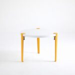 Τραπεζάκι σαλονιού Frati άσπρο κίτρινο 60x45cm ed15887 - Image 5