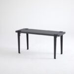 Σκαμπό Khalkeus ανθρακί μαύρο μελαμίνη 90x30x45εκ ed15893 - Image 5