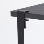 Σκαμπό Khalkeus ανθρακί μαύρο μελαμίνη 90x30x45εκ ed15893 - Image 3