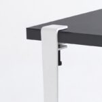 Σκαμπό Khalkeus ανθρακί άσπρο μελαμίνη 90x30x45εκ ed15896 - Image 3