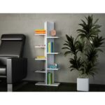 Βιβλιοθήκη Tree άσπρο μελαμίνη 45x22x121 8εκ ed1589