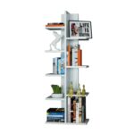 Βιβλιοθήκη Tree άσπρο μελαμίνη 45x22x121 8εκ ed1589 - Image 5