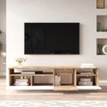 Έπιπλο TV Premio Atlantic Pine λευκό χρώμα 180x44 5x44 6cm ed158 - Image 5