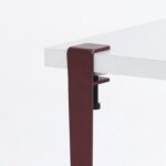 Σκαμπό Khalkeus άσπρο κόκκινο μελαμίνη 90x30x45εκ ed15900 - Image 3