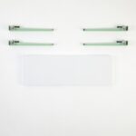 Σκαμπό Khalkeus άσπρο μέντα πράσινο μελαμίνη 90x30x45εκ ed15901 - Image 4