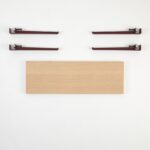 Σκαμπό Khalkeus ξύλινο κόκκινο μελαμίνη 90x30x45εκ ed15904 - Image 4