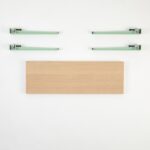 Σκαμπό Khalkeus ξύλινο μέντα πράσινο μελαμίνη 90x30x45εκ ed15905 - Image 4