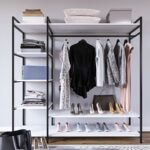 Ντουλάπα Trend άσπρο μελαμίνη 180x40x180εκ ed1591