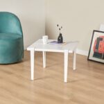 Τραπεζάκι σαλονιού Alichero άσπρη μελαμίνη 60x45cm ed15925