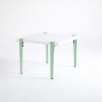 Τραπεζάκι σαλονιού Alichero άσπρη μέντα πράσινη μελαμίνη 60x45cm ed15928 - Image 5