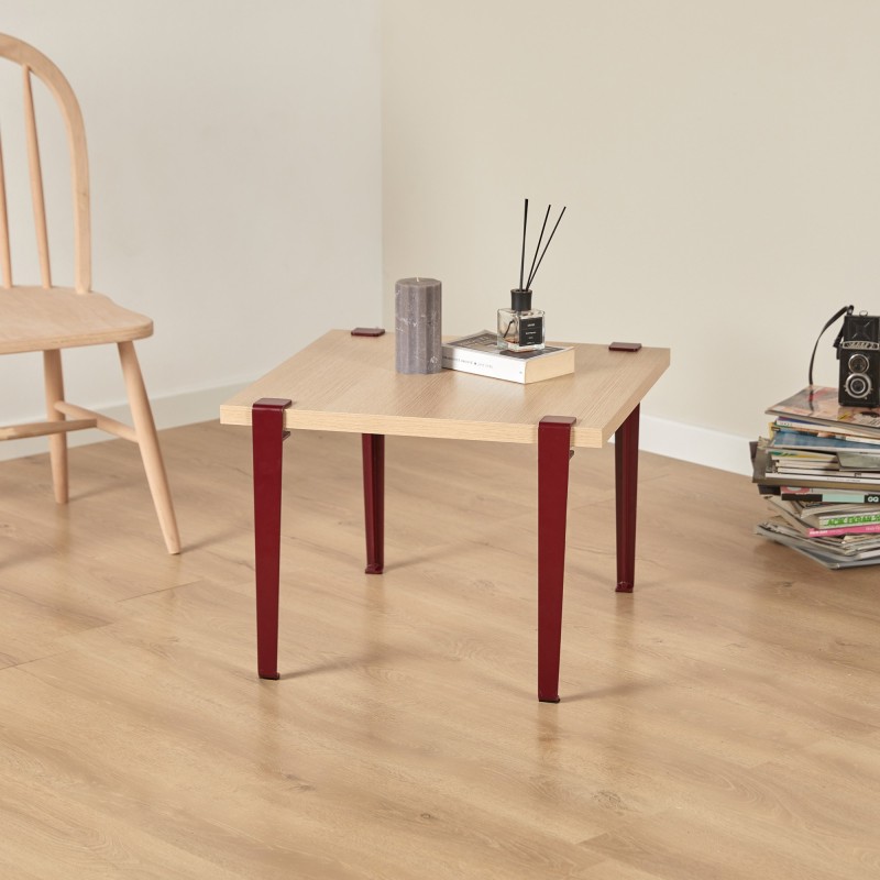 15931_0-800x800 Τραπεζάκι σαλονιού Alichero wooden Burgundy μελαμίνη 60x45cm ed15931 - Image 1