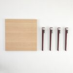 Τραπεζάκι σαλονιού Alichero wooden Burgundy μελαμίνη 60x45cm ed15931 - Image 4